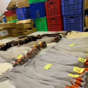 Tóc Người Bán Chạy Nhất Với Số Lượng Lớn Màu Việt Nam Tóc Nối Thật Mềm Mượt Và Mượt - Product Image 6