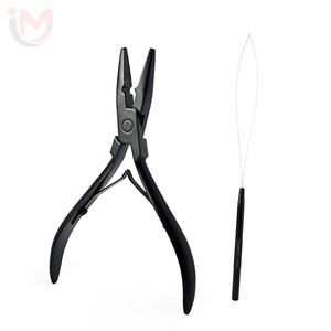 Micro <b>silicone</b> rings beads hair extensions Closed remover pliers set micro beads <b>Silicone</b> rings beads extension <b>tool</b> - Product Image 1