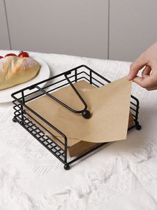 Black Metal Tissue Box Stand <b>Triangle</b> Napkin Holder Freestanding Tissue Rack for Home Hotel Table Decor - Product Image 4