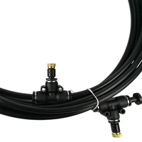 Nébuliseur d'irrigation durable pour plantes, pulvérisateur de jardin extérieur, tuyau de pulvérisation atomisant, brumisateur rafraîchissant