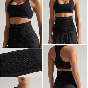 Adjustable Breathable Neoprene/Nylon Waist Trainer <b>Belt</b> with Button Closure for Women's Weight Loss Slimming & Tummy Trimming - Product Image 5