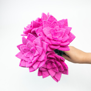 Handmade Felt Dahlia <b>Bouquet</b> <b>Artificial</b> Felt Flowers Bulk Wholesale Wool Felt Flowers Home Decor Flower Arrangement - Product Image 1