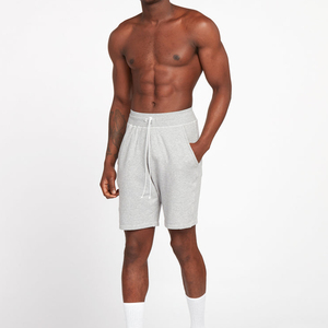 <b>Men</b> Solid Color Cotton <b>Bermuda</b> <b>Shorts</b> Drawstring Waist Casual Wear with Pockets Mid Rise Knitted Fabric - Product Image 1