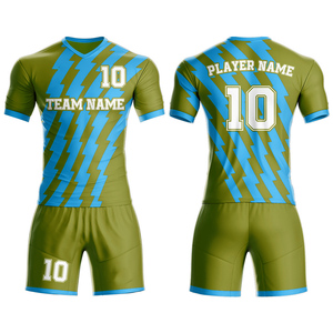 Uniformes de Fútbol Personalizados Unisex para Entrenamiento, Conjunto de Uniforme de Fútbol de Secado Rápido, Venta al Por Mayor, 100% Poliéster Transpirable Antibacterial - Product Image 5