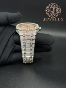 Montre de haute qualité en acier inoxydable avec diamants Moissanite Hip Hop, étanche, pour un usage quotidien et des occasions spéciales - Product Image 6