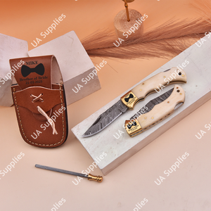 มีดพับเหล็กดามัสกัสตีมือ งานสั่งทำได้ รองรับ OEM/ODM ขายดี ใช้ได้หลากหลาย ทั้งยุทธวิธี EDC และล่าสัตว์ - Product Image 6