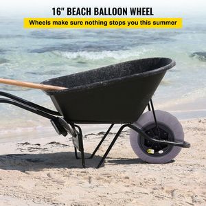 Pneumatici da Spiaggia da 200mm per Carrelli Kayak e Canoe, Pneumatici TPU da 16 Pollici con Pompa d'Aria Gratuita - Product Image 2