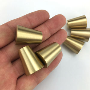 Pomo de Gabinete Moderno en Forma de Cono de Latón Sólido con Acabado Dorado Cepillado, Pomo Minimalista para Cajones de Cocina, Armarios y Muebles - Product Image 4