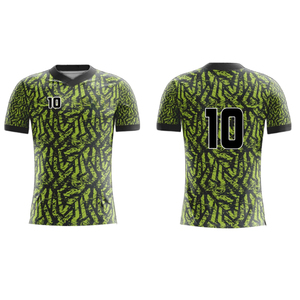 Maillot de football personnalisé pour homme, léger, en polyester, à séchage rapide, manches courtes, col en V, impression par transfert thermique - Product Image 6