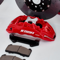طقم فرامل كربون سيراميك عالي الأداء ICOOH IC6 مقاس R19-R21 380/390/395/400/410 مم لسيارة BYD Shark