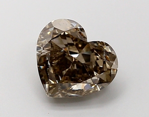Diamant de laboratoire de 1,54 ct, taille cœur, noir vif fantaisie, certifié VS1, CVD, diamant en vrac pour la fabrication de bijoux - Product Image 1