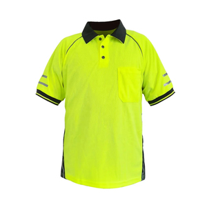 เสื้อโปโลทำงานนิรภัยแขนสั้นแบบกันน้ำ สะท้อนแสง ได้รับมาตรฐาน CE สำหรับงานก่อสร้าง ยูนิเซ็กซ์ โพลีเอสเตอร์ ลดราคา - Product Image 1