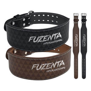 Ceinture de musculation en cuir de 4 pouces pour le soutien lombaire, entraînement en salle de sport, musculation, design conique - Product Image 1