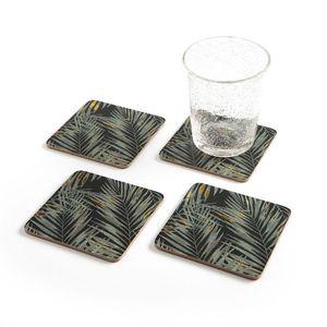 Juego de 4 posavasos de madera de mango con diseño de esmalte impreso, los mejores de la historia, a precio de fábrica al por mayor. - Product Image 5