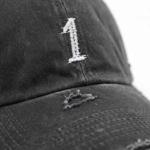 Casquette de baseball noire vieillie One Apex pour homme, en coton lavé, avec lettres brodées, style streetwear décontracté, ajustable - Product Image 6