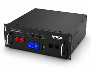 Batería de Fosfato de Hierro y Litio (LiFePO4) de 24V 100Ah para Montaje en Rack, Larga Duración, Comunicación CAN RS-232 RS485, para Uso Industrial - Product Image 1