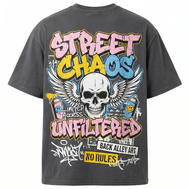 Oversized Vintage Graffiti Graphic T Shirt for Men Premium Cotton Streetwear Tee Hip Hop Fashion Loose Fit Urban Casual Summer