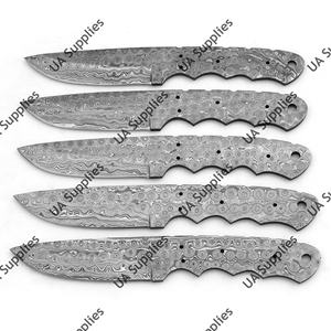 Lame en acier Damas personnalisable pour la fabrication de couteaux de camping, couteaux utilitaires, couteaux EDC Raindrop, couteaux de dépecage, couteaux Drop Point, OEM/ODM - Product Image 6