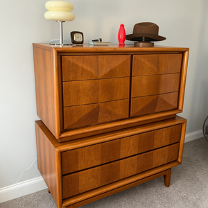 Commode moderne du milieu du siècle en noyer réglable à 8 tiroirs, meuble de rangement pour chambre à coucher, décoration intérieure - Product Image 3