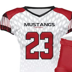 Ensemble complet d'uniformes de football américain Gridiron, anti-décoloration, séchage rapide, imprimé, manches courtes, équipement d'entraînement personnalisé pour équipe adulte - Product Image 2