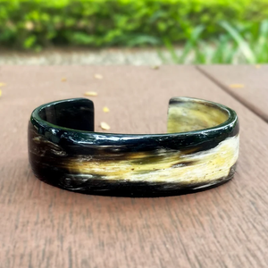 กำไลข้อมือทำมือจากเขาควายแท้ธรรมชาติ  กำไลข้อมือเขาควายจาก decor world expo - Product Image 1