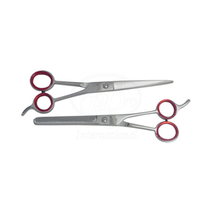 Horse Grooming Hair Cutting <b>Scissors</b> Set 7 Inch Stainless Steel Cutting & Thinning <b>Scissors</b> for Equine Grooming - Product Image 1