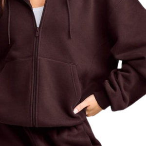 Sweat-shirt à capuche à manches longues pour femme, pull décontracté en polaire, vêtements de sport doux, confortables et chauds pour tous les jours, personnalisable OEM ODM - Product Image 3