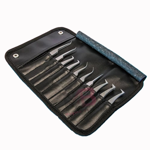 Pinzas Profesionales para Pestañas de Acero Inoxidable con Punta Puntiaguda y Mango Cómodo para Extensiones de Pestañas - Product Image 1