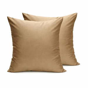 Housse de coussin de luxe en soie thaïlandaise beige dorée tissée de haute qualité, durable, avec logo personnalisé, vente en gros Thaïlande - Product Image 2