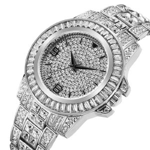 New Fashion High Quality Moissanite Diamond Encrusted Men's <b>Watch</b> Stainless Steel <b>Waterproof</b> Full Diamond Quartz <b>Watch</b> for Man's - Product Image 2
