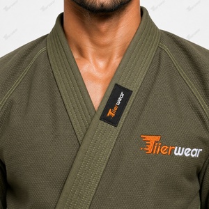 Kimono Profesional de Jiu Jitsu Brasileño (BJJ) de 420 GSM, Tejido de Perlas de Algodón, Listo para Competencia, Cuello Reforzado, Chaqueta Duradera, Uniforme de Entrenamiento - Product Image 5