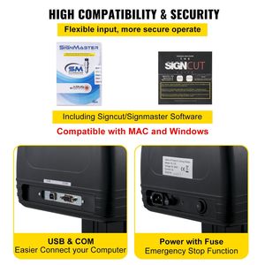 Stampante a Plotter a LED da 53 pollici/1350mm con posizionamento manuale preciso della macchina per taglio in vinile supporto software per utensili per taglio MAC - Product Image 5