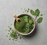 Poudre de spinaux 100% pure, moutonnée finement, poudre de feuilles vertes 100g, fabriquée au Jharkhand - Product Image 3