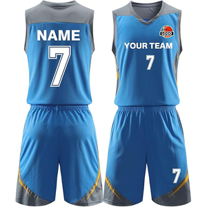 Uniforme de basket-ball personnalisé de haute qualité – Maillot et short d'équipe sublimés 100 % polyester - Product Image 3