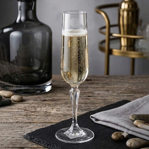 New Lead Free Crystal <b>Champagne</b> <b>Glass</b> Hand Blown Classic Stemware Sustainable 200ml Elegant Bars Restaurant Party Wares - Product Image 1