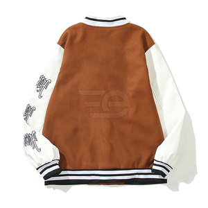 เสื้อแจ็คเก็ต Letterman สำหรับผู้ชาย สไตล์พรีเมียม สตรีทแฟชั่นลำลอง แรงบันดาลใจจากชุดกีฬา เนื้อผ้าทนทาน - Product Image 2