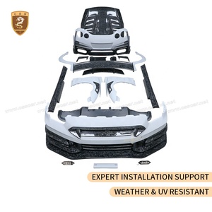 Pour Nissan <span class=keywords><strong>GTR</strong></span> R35 2009-2024, style TOP-SECRET, pare-chocs avant, ailerons arrière, jupes latérales, capot, garde-boue, kit carrosserie large - Product Image 2