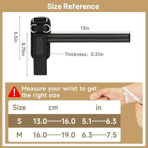 Non Slip Wrist Straps for Weightlifting Deadlifting, Gym Lifting Straps with D Rings for <b>Cable</b> Machine Workout Straps - Product Image 2