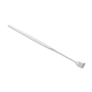 Écarteur chirurgical à crochet cutané à mâchoires émoussées à 4 branches de 165 mm (6,12 pouces), profondeur 7 mm, largeur 9,60 mm, instrument de rétraction tissulaire - Product Image 5