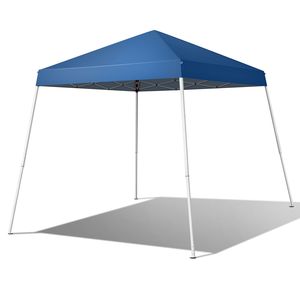 Tenda Pop-up Portatile 2,4 x 2,4m Blu per Uso Domestico, Design Pieghevole Impermeabile - Product Image 3