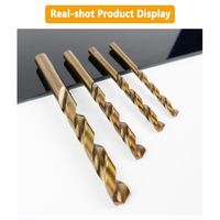 LAANCI Lot de 5-10 forets hélicoïdaux HSS M35 au cobalt de 1-10 mm, embout en tungstène massif pour acier inoxydable, fer, bois, métal / Outils de perçage