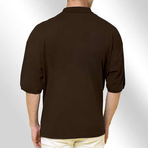 Polo homme uni, grande taille, respirant, manches courtes, pour l'été, style décontracté, coupe classique - Product Image 2