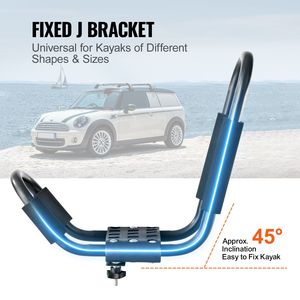 1 Par de Soportes de Techo Tipo J para Kayak, Soporte de Montaje para Techo Blando, para Kayak, Tabla de Surf, Canoa, SUP, Tabla de Esquí - Product Image 3