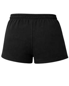 Shorts en molleton noirs personnalisés pour femmes avec imprimé papillon et lune, taille élastique, décontractés, été, fabricant sur mesure, OEM, approvisionnement en gros - Product Image 6