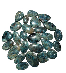 Cabochon de shattuckite AAA + de qualité supérieure pierre naturelle en vrac personnalisée en forme de mélange noir plat pour la fabrication de bijoux - Product Image 4