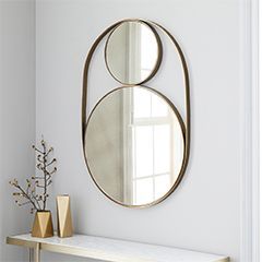 Modern Round <b>Wall</b> <b>Mirror</b> <b>Set</b> Iron Frame Decorative <b>Mirror</b> for Home Interior Hotel decoration - Product Image 2