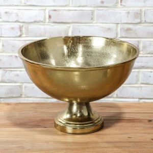 Grand saladier en aluminium argenté de luxe moderne, fait main, pour fruits, décoration élégante pour table, mariage et hôtel. - Product Image 6
