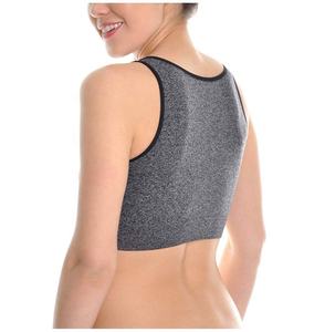 Sujetador Deportivo de Yoga SIN COSTURAS, TALLA GRANDE, LIGERO, TRANSPIRABLE, DE ALTO SOSTENIMIENTO, CON ABERTURA CENTRAL FRONTAL - Product Image 4