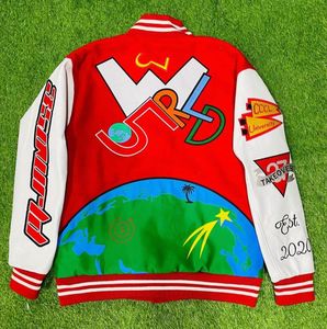Top Trending Wool Body Leather Sleeves Varsity Jacket Custom Embroidery Logo Screen Print Varsity Jacket for Men - Product Image 3