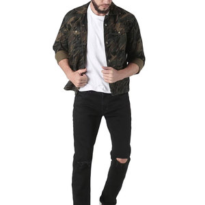 Veste en jean pour homme de haute qualité, à manches longues, avec boutons sur toute la longueur, séchage rapide et respirante, style urbain, vente en gros - Product Image 4